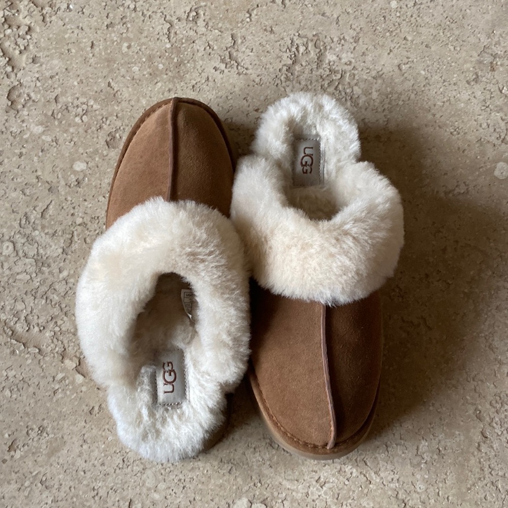 Women's Disquette Slip On Platform Flats Chesnut